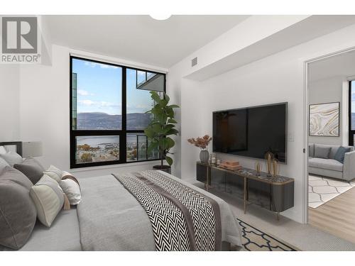 1488 Bertram Street Unit# 1810, Kelowna, BC - Indoor Photo Showing Bedroom