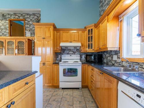 Cuisine - 615 Rue Duchesneau, Laval (Saint-François), QC - Indoor Photo Showing Kitchen With Double Sink