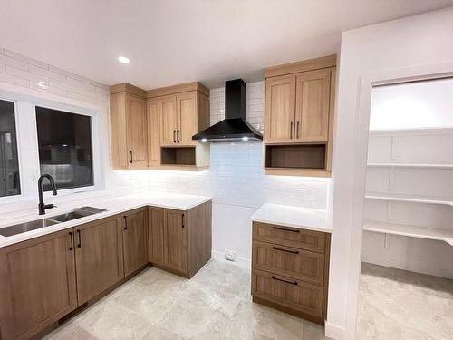 Kitchen - 6535 Rue Poitou, Brossard, QC - Indoor Photo Showing Kitchen With Double Sink