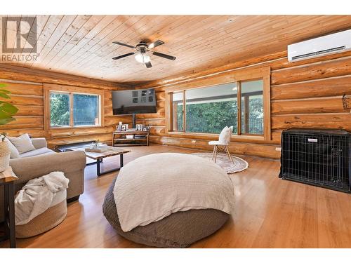 8240 Loakin Bear Creek Road, Chase, BC - Indoor Photo Showing Living Room With Fireplace