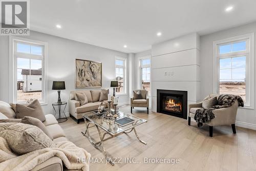 2196 Verne Bowen Street, Oshawa (Kedron), ON - Indoor Photo Showing Living Room With Fireplace