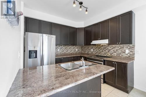 93 Education Road, Brampton, ON - Indoor Photo Showing Kitchen With Double Sink With Upgraded Kitchen