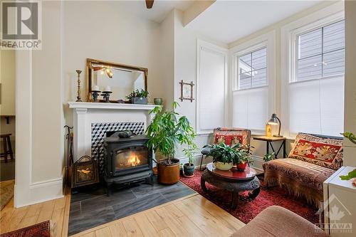 family room - 33 Napoleon Street, Carleton Place, ON - Indoor Photo Showing Living Room With Fireplace