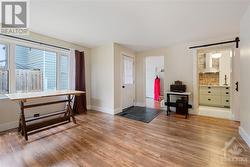 separate suite ~ layout ~ entrance living room and looking towards dining room and kitchen - 