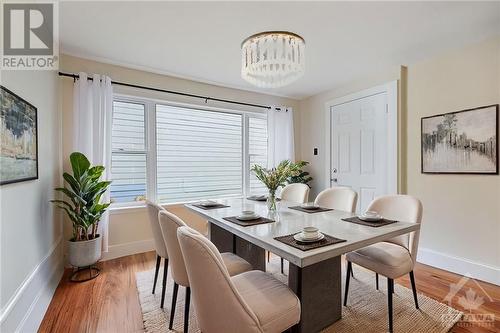 separate suite ~ dining room~ viturally staged - 33 Napoleon Street, Carleton Place, ON - Indoor Photo Showing Dining Room