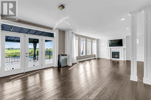 3805 St. Francis Crescent, Lasalle, ON - Indoor Photo Showing Living Room With Fireplace