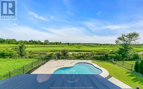 3805 St. Francis Crescent, Lasalle, ON - Outdoor With In Ground Pool With View