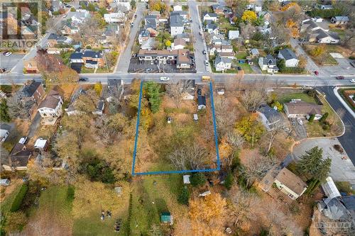 Back of lot to front with approximate outline of lot - 212 Franktown Road, Carleton Place, ON 