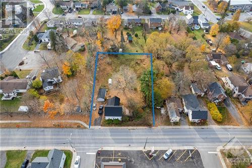 Front to back with approximate outline of lot - 212 Franktown Road, Carleton Place, ON 