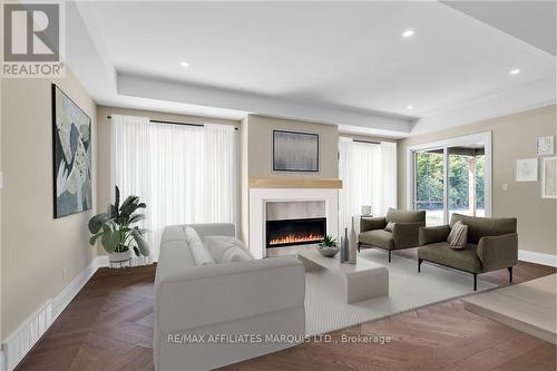 71 David Street, South Stormont, ON - Indoor Photo Showing Living Room With Fireplace