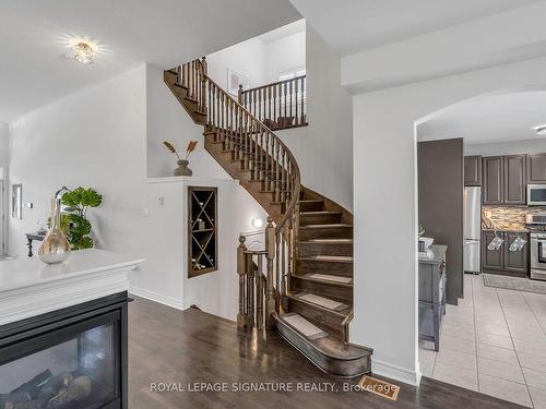 110 Snowling Dr, Ajax, ON - Indoor Photo Showing Other Room With Fireplace