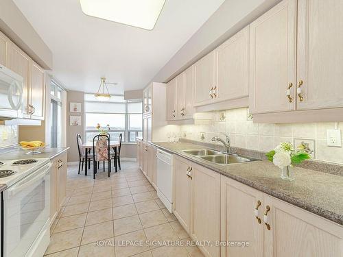 1705-35 Kingsbridge Garden Circ, Mississauga, ON - Indoor Photo Showing Kitchen With Double Sink