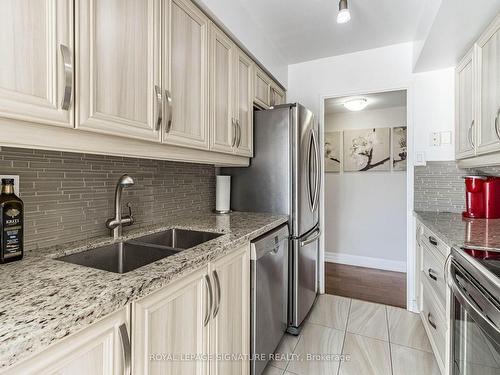 316-1333 Bloor St, Mississauga, ON - Indoor Photo Showing Kitchen With Double Sink With Upgraded Kitchen