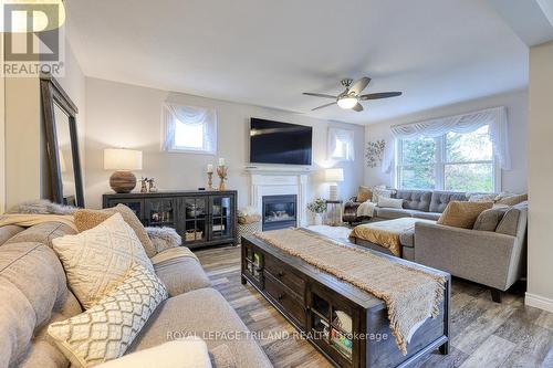 28 David Street, Ingersoll, ON - Indoor Photo Showing Living Room With Fireplace