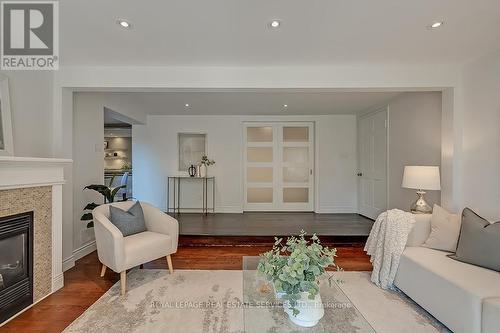 50 Burnet Street, Oakville, ON - Indoor Photo Showing Living Room With Fireplace