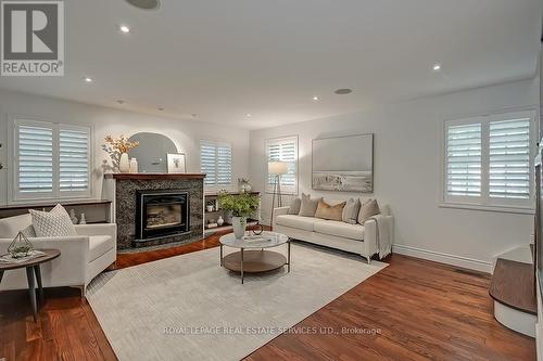 50 Burnet Street, Oakville (Old Oakville), ON - Indoor Photo Showing Living Room With Fireplace