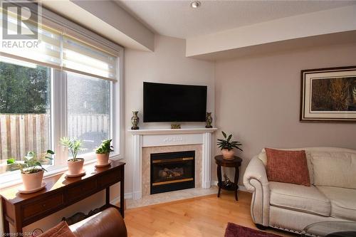 81 Valridge Drive Unit# 36, Ancaster, ON - Indoor Photo Showing Living Room With Fireplace