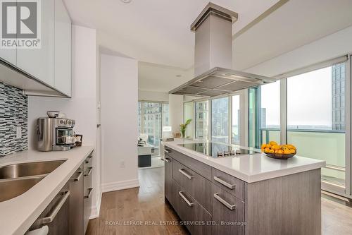 2411 - 8 The Esplanade, Toronto, ON - Indoor Photo Showing Kitchen With Double Sink