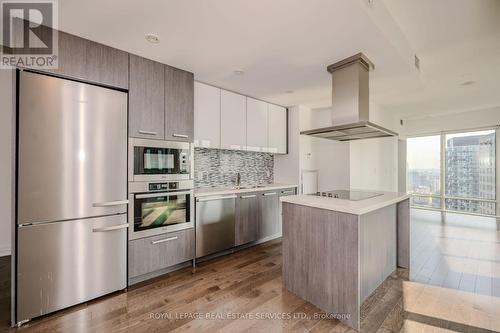 2411 - 8 The Esplanade, Toronto, ON - Indoor Photo Showing Kitchen With Stainless Steel Kitchen With Upgraded Kitchen