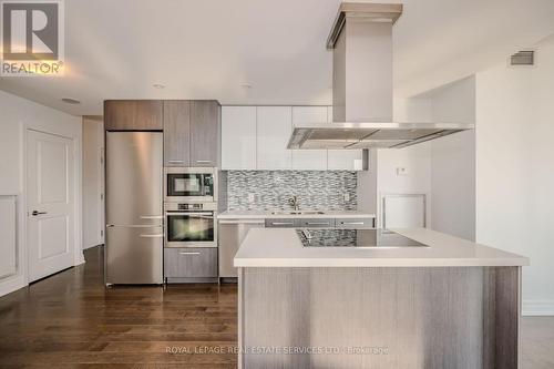 2411 - 8 The Esplanade, Toronto, ON - Indoor Photo Showing Kitchen With Stainless Steel Kitchen With Upgraded Kitchen