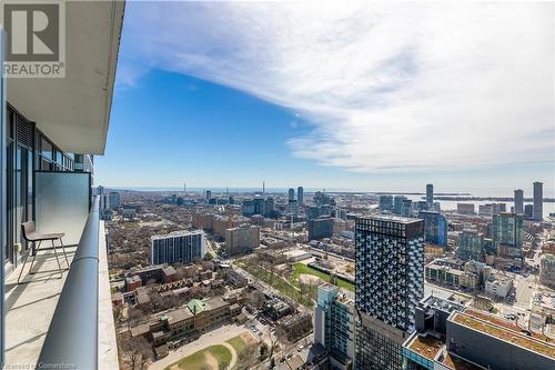 159 Dundas Street E Unit# 4103, Toronto, ON - Outdoor With Balcony With View