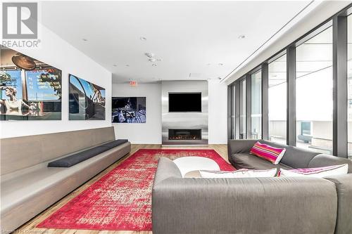 159 Dundas Street E Unit# 4103, Toronto, ON - Indoor Photo Showing Living Room With Fireplace