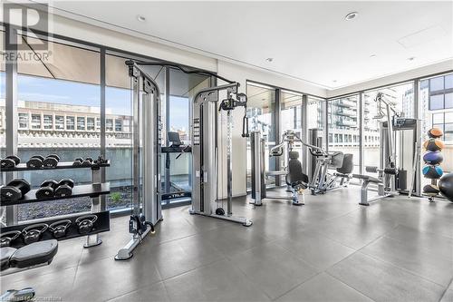 159 Dundas Street E Unit# 4103, Toronto, ON - Indoor Photo Showing Gym Room