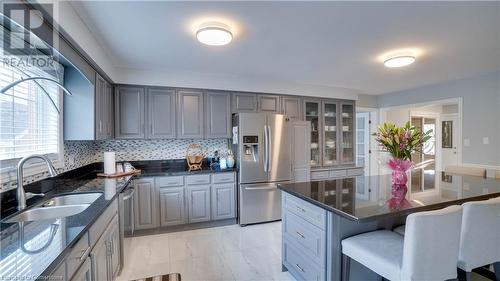 66 Glen Cannon Drive, Stoney Creek, ON - Indoor Photo Showing Kitchen With Double Sink With Upgraded Kitchen