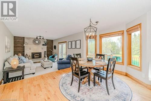 5776 Wellington Rd 26, Rockwood, ON - Indoor Photo Showing Dining Room With Fireplace