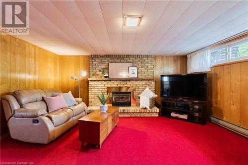 67 Edgewood Avenue, Hamilton, ON - Indoor Photo Showing Living Room With Fireplace