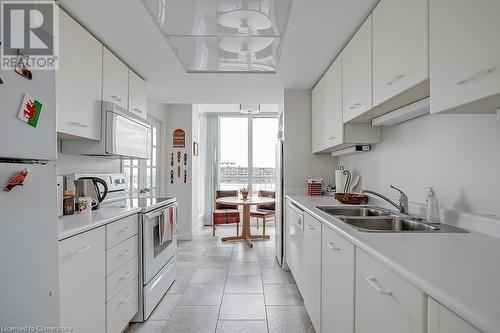 415 Locust Street Unit# 1001, Burlington, ON - Indoor Photo Showing Kitchen With Double Sink