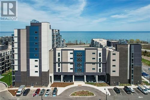 16 Concord Place Unit# 601, Grimsby, ON - Outdoor With Body Of Water With Facade