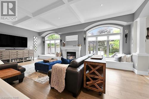 183 Diiorio Circle, Ancaster, ON - Indoor Photo Showing Living Room With Fireplace