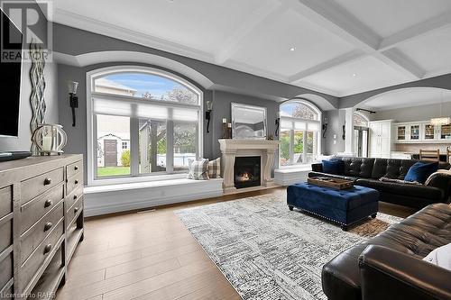 183 Diiorio Circle, Ancaster, ON - Indoor Photo Showing Living Room With Fireplace