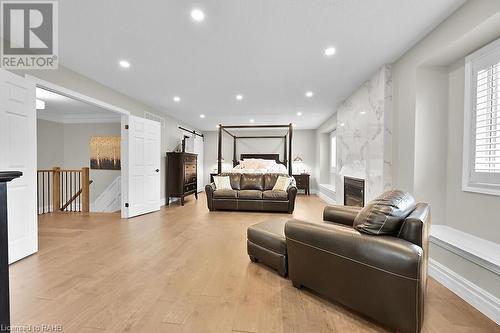 183 Diiorio Circle, Ancaster, ON - Indoor Photo Showing Living Room With Fireplace