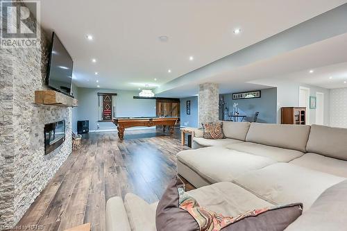 183 Diiorio Circle, Ancaster, ON - Indoor Photo Showing Living Room With Fireplace