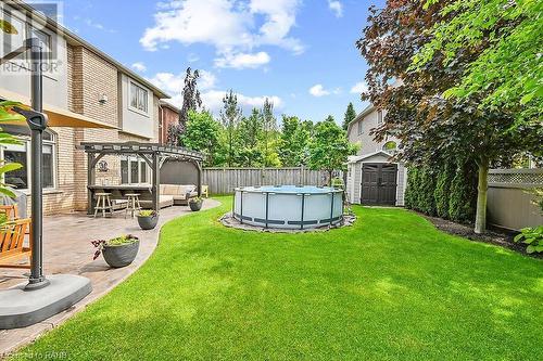 183 Diiorio Circle, Ancaster, ON - Outdoor With Above Ground Pool With Backyard