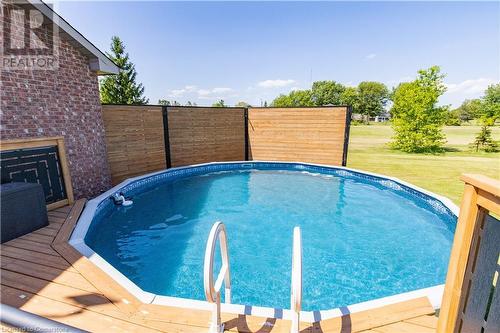 11635 Burnaby Road, Wainfleet, ON - Outdoor With Above Ground Pool With Deck Patio Veranda