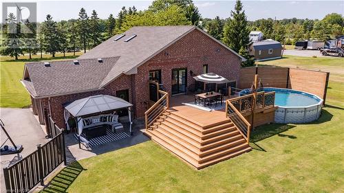 11635 Burnaby Road, Wainfleet, ON - Outdoor With Above Ground Pool With Deck Patio Veranda