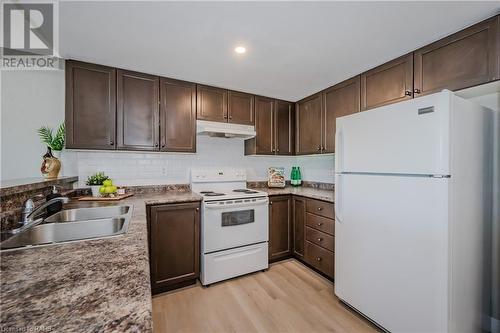 60 Lynnmore Street Unit# 307, Guelph, ON - Indoor Photo Showing Kitchen With Double Sink