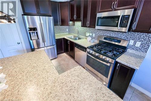 110 Marina Point Crescent, Hamilton, ON - Indoor Photo Showing Kitchen With Stainless Steel Kitchen With Double Sink