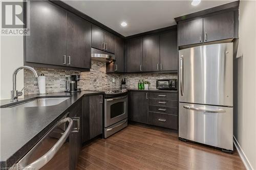 551 Maple Avenue Unit# 814, Burlington, ON - Indoor Photo Showing Kitchen With Stainless Steel Kitchen With Upgraded Kitchen