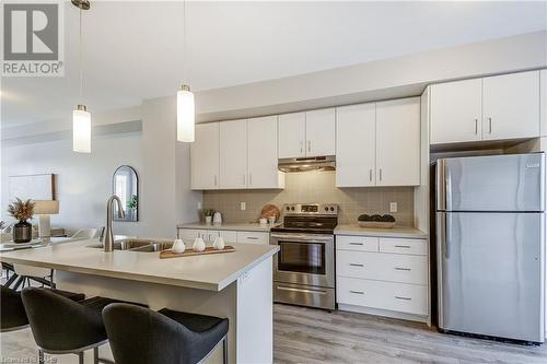 1890 Rymal Road E Unit# 3, Hamilton, ON - Indoor Photo Showing Kitchen With Double Sink