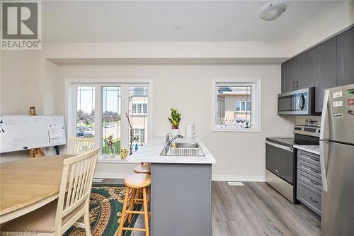 19 Picardy Drive Unit# 2, Stoney Creek, ON - Indoor Photo Showing Kitchen With Stainless Steel Kitchen With Double Sink