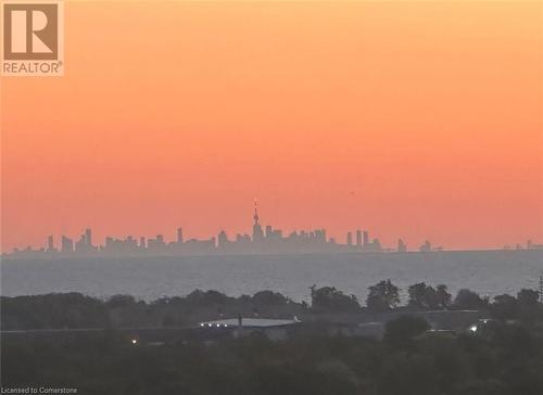 View from inside & back deck of city, lake & Toronto skyline - 33 Leslie Drive, Stoney Creek, ON - Outdoor With View