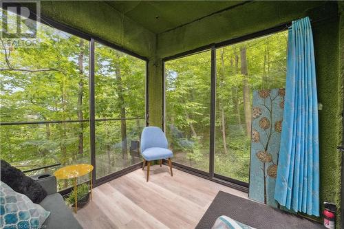 Inside the tree house / Yoga Studio - 33 Leslie Drive, Stoney Creek, ON - Outdoor With Deck Patio Veranda With Exterior