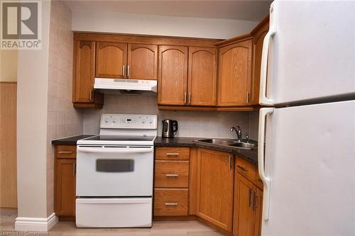 153 Limeridge Road W Unit# 8, Hamilton, ON - Indoor Photo Showing Kitchen With Double Sink