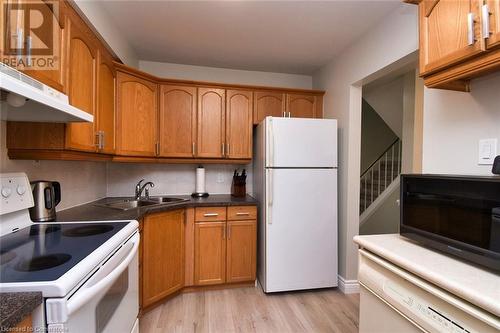 153 Limeridge Road W Unit# 8, Hamilton, ON - Indoor Photo Showing Kitchen With Double Sink