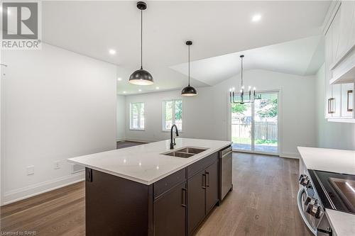 13 Charles Street, Brantford, ON - Indoor Photo Showing Kitchen With Double Sink