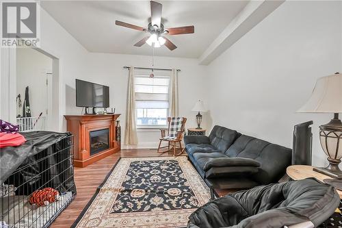 17 Albemarle Street, Hamilton, ON - Indoor Photo Showing Living Room With Fireplace